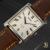 Vintage Seiko Tank 2220-3030 Champagne Linen Dial - view 1