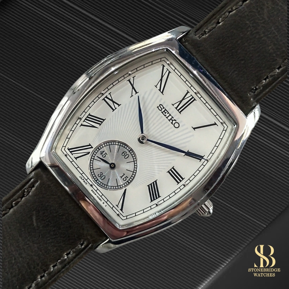 Seiko Tonneau 6G28-00A0 (White Dial)